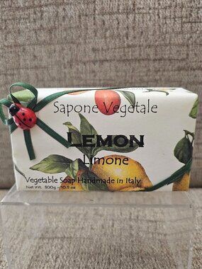 Alchimia Soap Sapone Vegetale Lemon Italian Vegetable Soap 10.5 oz Handmade Ital